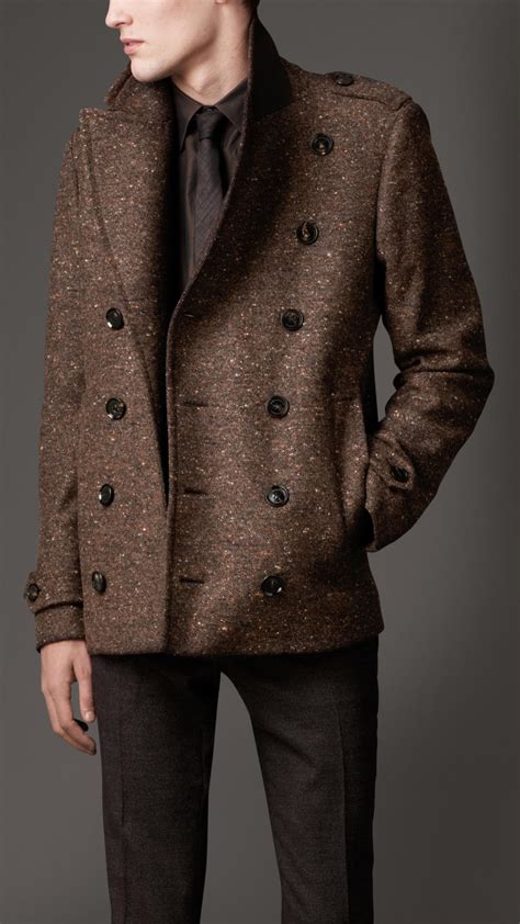 burberry mens waistcoat|Burberry pea coat men's sale.